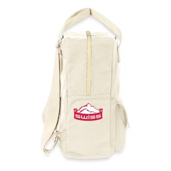 Swiss Mountain Banner Logo - Sac à dos rétro - blanc naturel - Droite