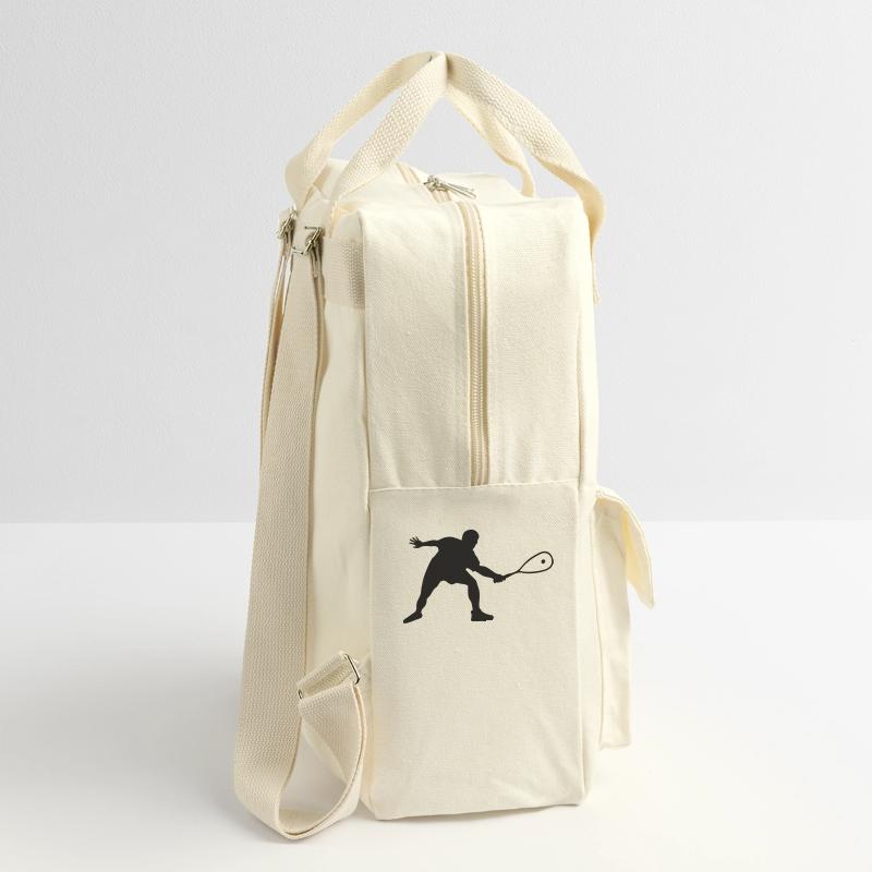 squash player vector drawing Retro Backpack