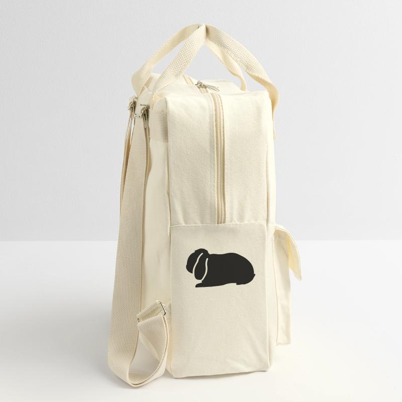 NHD emblem Dwarf Lop rabbit ram Retro Backpack