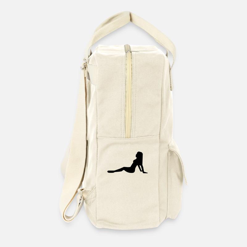 Femme sexy ... de wicki_de - Sac à dos rétro - blanc naturel