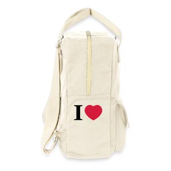 I love - Sac à dos rétro - blanc naturel - Droite