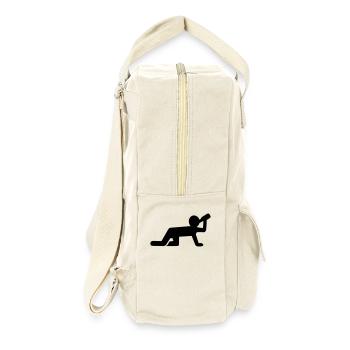 Alcool - Sac à dos rétro - blanc naturel - Droite