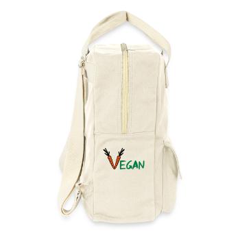Vegan - Sac à dos rétro - blanc naturel - Droite