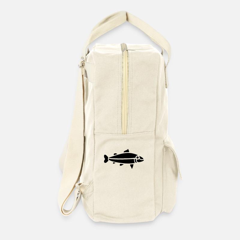 "Celtic" Fish - Retro Backpack - natural