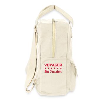 Reisen / Reisende / Urlaub / Tourismus - Retro Rucksack - Naturweiß - Rechts