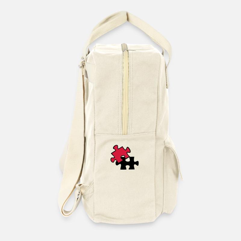 Wrong Part - Retro Rucksack - Naturweiß