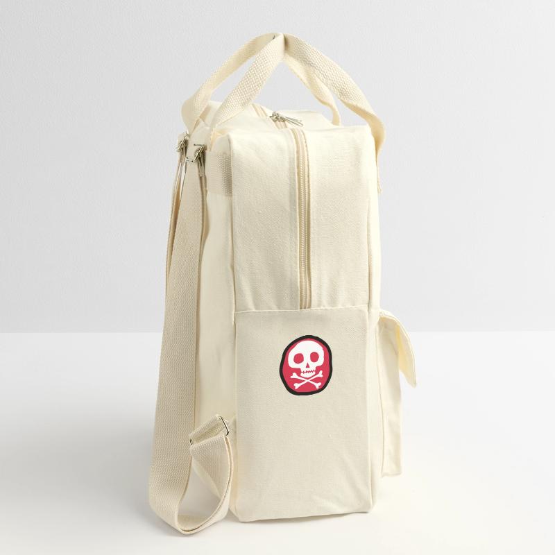 Schädel und Knochen Retro Rucksack