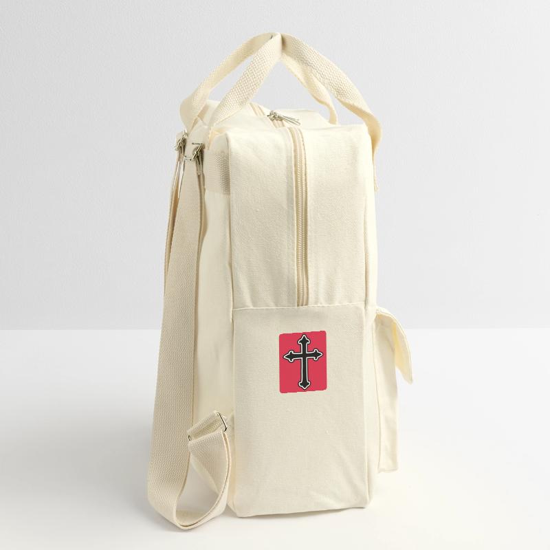 Symbole de la croix Sac à dos rétro