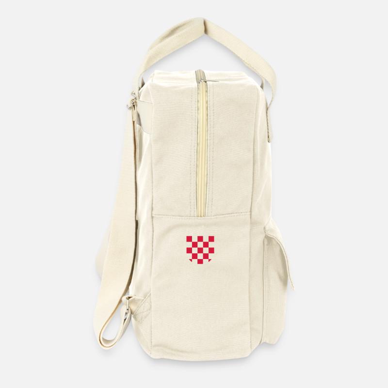 sahovnica - Retro Rucksack - Naturweiß