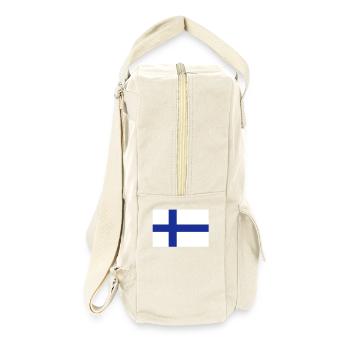 drapeau_finlande - Retro Rucksack - Naturweiß - Rechts