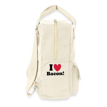 Bacon - Retro Rucksack - Naturweiß - Rechts