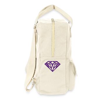 Diamant - Retro Rucksack - Naturweiß - Rechts