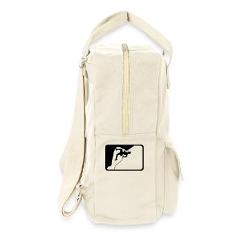climbing sports logo design - Retro Backpack - natural - Right