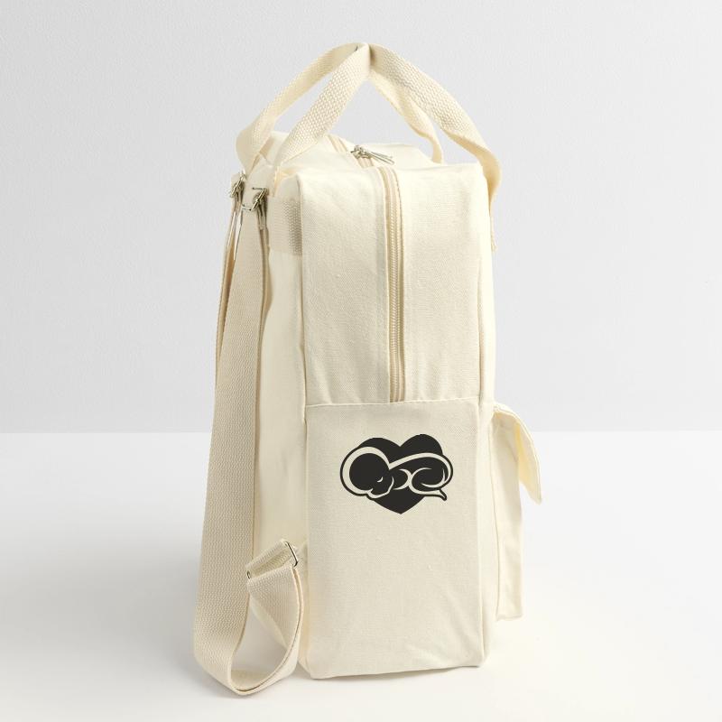 Baby schläft am liebsten auf Mami oder Papi ein Retro Rucksack