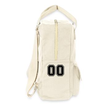 00_nummer_1_f1 - Retro Rucksack - Naturweiß - Rechts