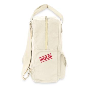 Sold - vergeben - Retro Rucksack - Naturweiß - Rechts