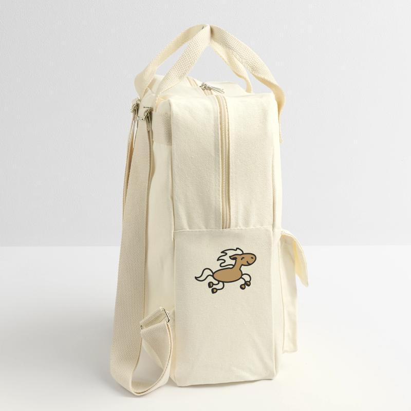 Pferd springt Retro Rucksack