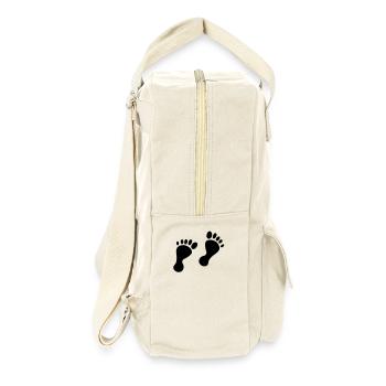 baby feet - Retro Backpack - natural - Right