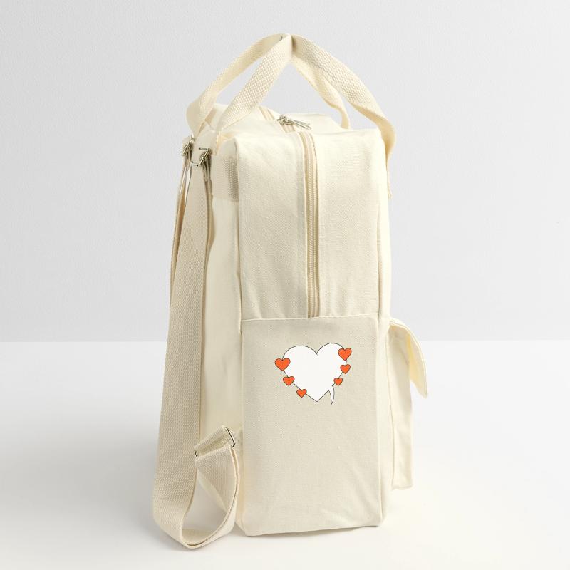 Speech bubble with hearts Retro Backpack