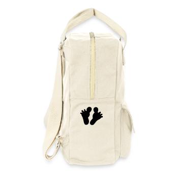 Big toe feet! - Retro Backpack - natural - Right