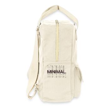 MINIMAL. DUNKEL - Retro Rucksack - Naturweiß - Rechts