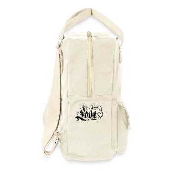 Love Quotes amore Flowers Women girl fashion female - Retro Backpack - natural - Right