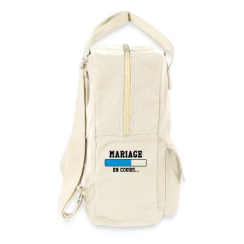 Mariage en cours ... - Sac à dos rétro - blanc naturel - Droite