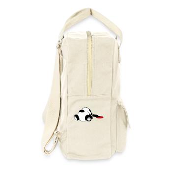 drunken panda bear - Retro Backpack - natural - Right