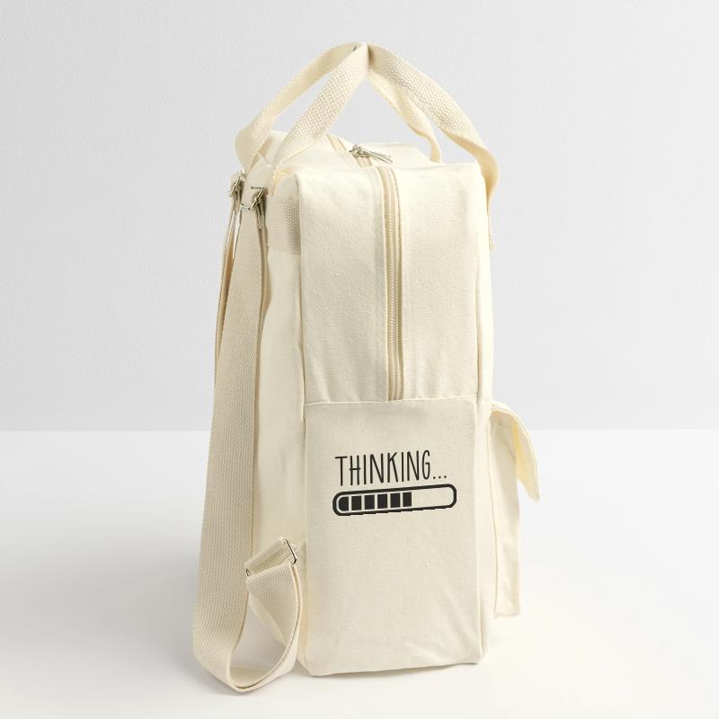 loading laden thinking denken Retro Rucksack