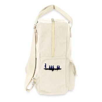 Afrikanische Erdmaennchen - Retro Rucksack - Naturweiß - Rechts