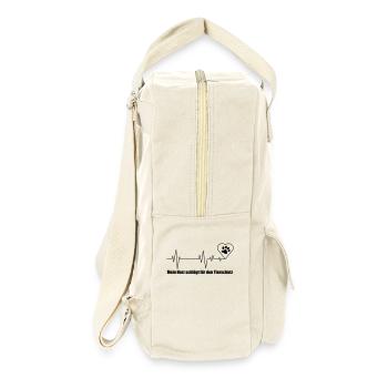 Herz für Tierschutz - Retro Rucksack - Naturweiß - Rechts