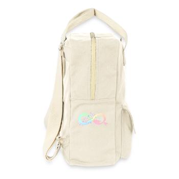 Meerjungfrau mermaid Infinty Unendlichkeit endlos - Retro Rucksack - Naturweiß - Rechts