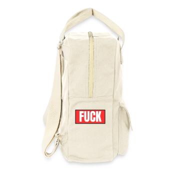 fuck - Retro Rucksack - Naturweiß - Rechts