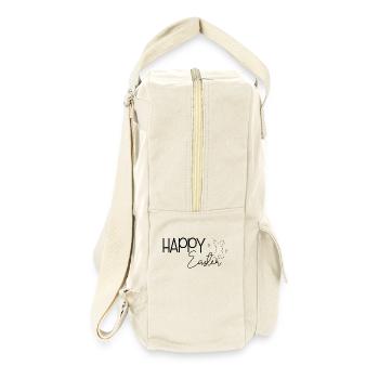 Happy Easter 🐰🌸 - Retro Rucksack - Naturweiß - Rechts