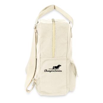 Champion Service - Turniertrottel - Retro Rucksack - Naturweiß - Rechts