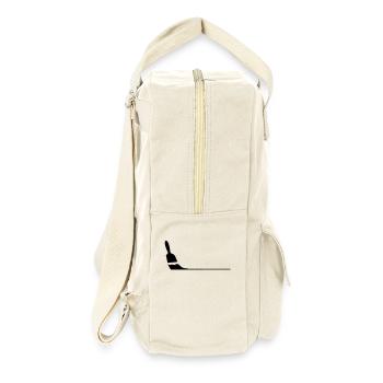 Pinsel - Retro Rucksack - Naturweiß - Rechts