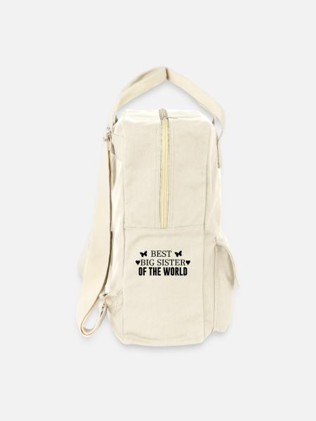 Beste Schwester - Retro Rucksack - Naturweiß