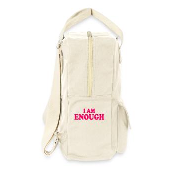 I am enough - Retro Rucksack - Naturweiß - Rechts