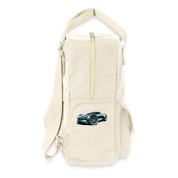 Futuristischer Supersportwagen - Retro Rucksack - Naturweiß - Rechts
