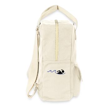 schwimmerin - Retro Rucksack - Naturweiß - Rechts