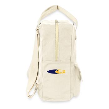 Surfboard Wave Palm Tree - Retro Backpack - natural - Right