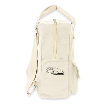 custom car outlines - Sac à dos rétro - blanc naturel - Droite
