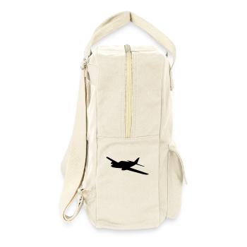 Leichtflugzeug - Retro Rucksack - Naturweiß - Rechts
