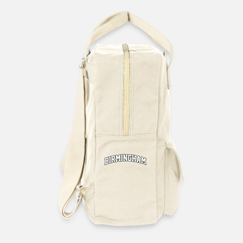 Birmingham logo: Collegiate design with a modern style - Retro Backpack - natural