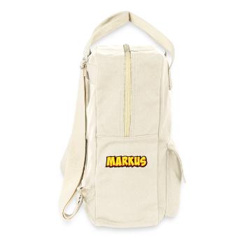 Cadeau Prénom Markus - Sac à dos rétro - blanc naturel - Droite