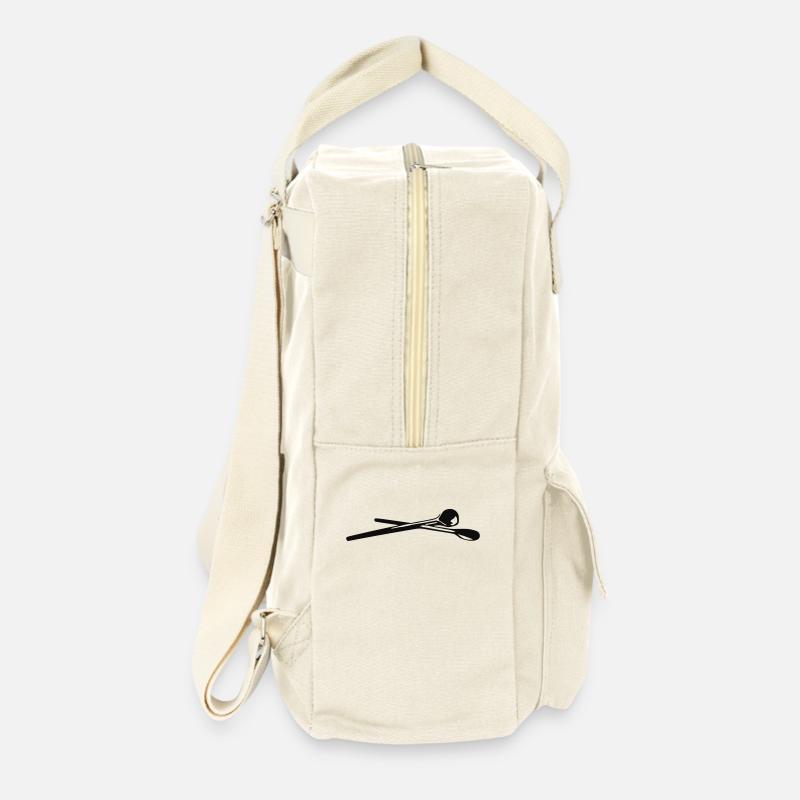Kochlöffel - Retro Rucksack - Naturweiß