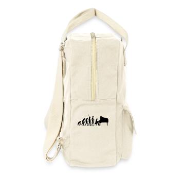 evolution_pianist - Retro Rucksack - Naturweiß - Rechts