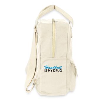 Handball is my drug - Retro Rucksack - Naturweiß - Rechts