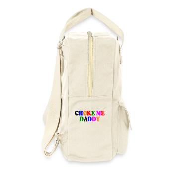 Choke me daddy - Retro Rucksack - Naturweiß - Rechts