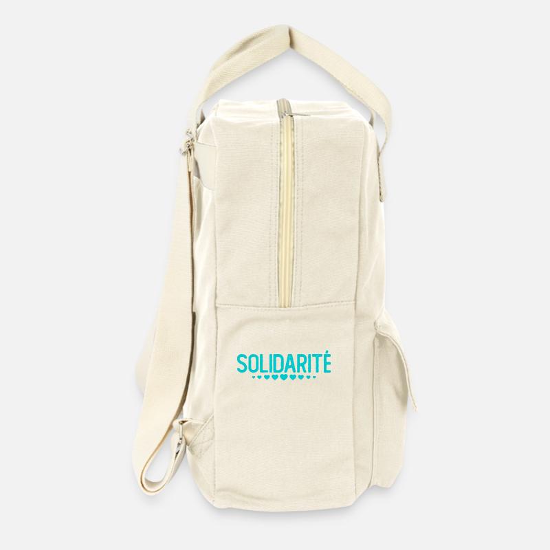 Solidarité - Sac à dos rétro - blanc naturel